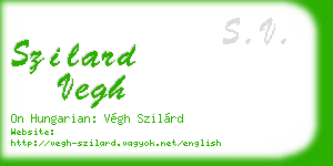 szilard vegh business card
